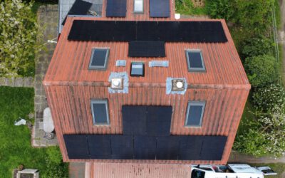 8,455 kWp-Anlage, 19 Module, April 2025, Jork